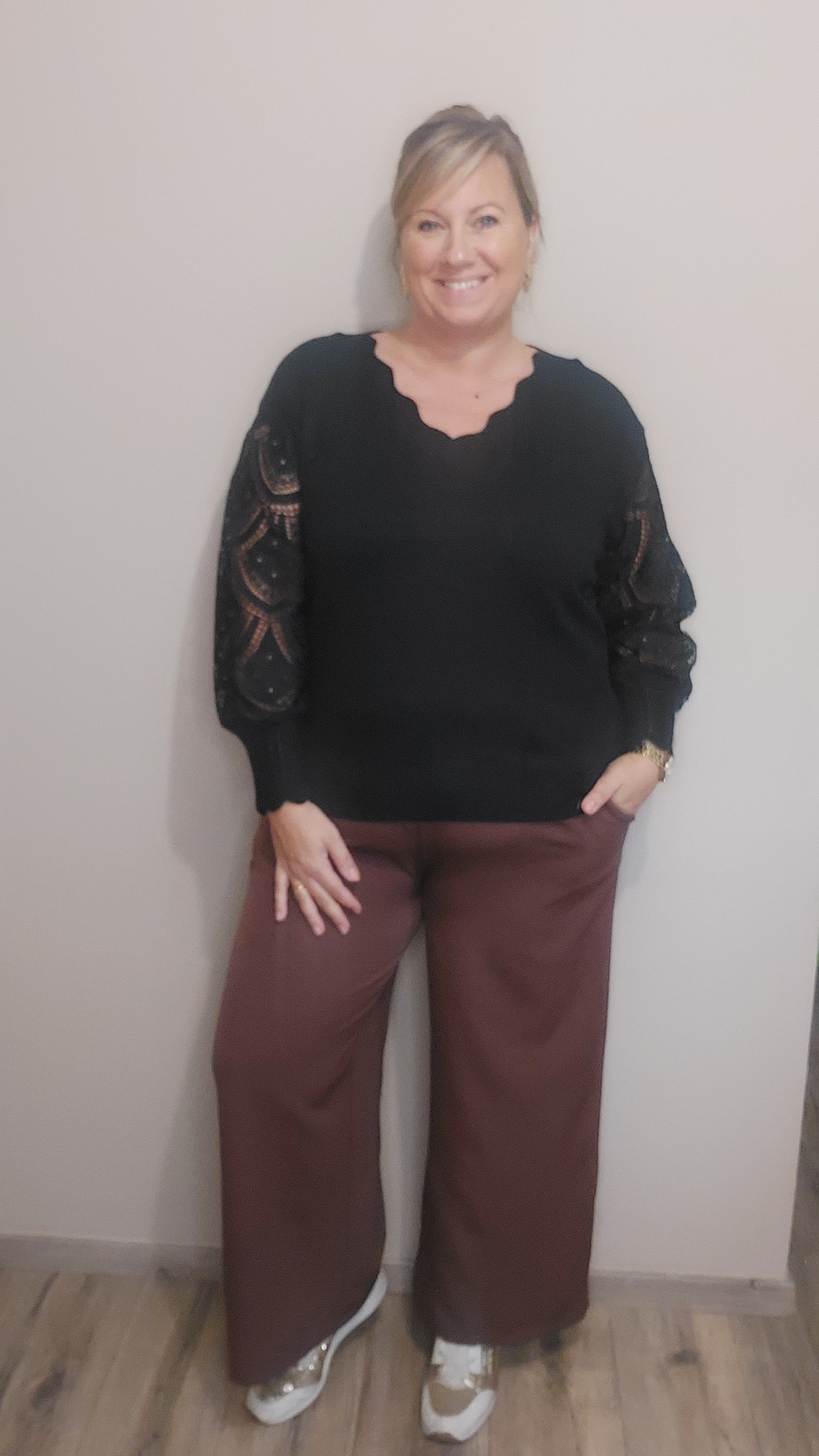 Pantalon MATHILDA marron