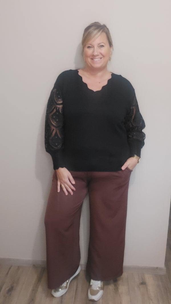 Pantalon MATHILDA marron