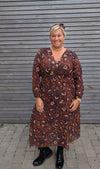 Robe SOLENE brune