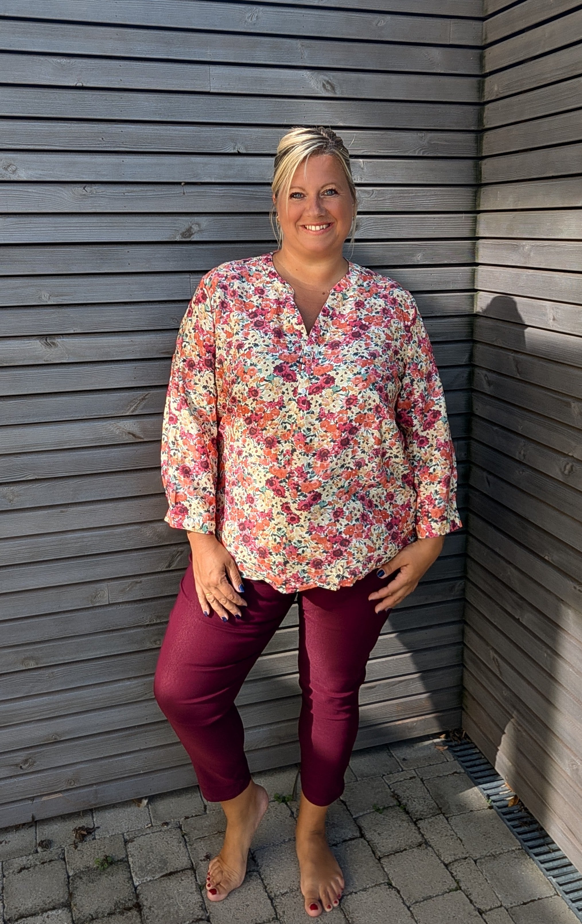 Pantalon CLOE bordeaux