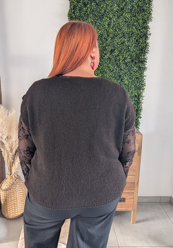 Pull sans manche MIRZA chocolat