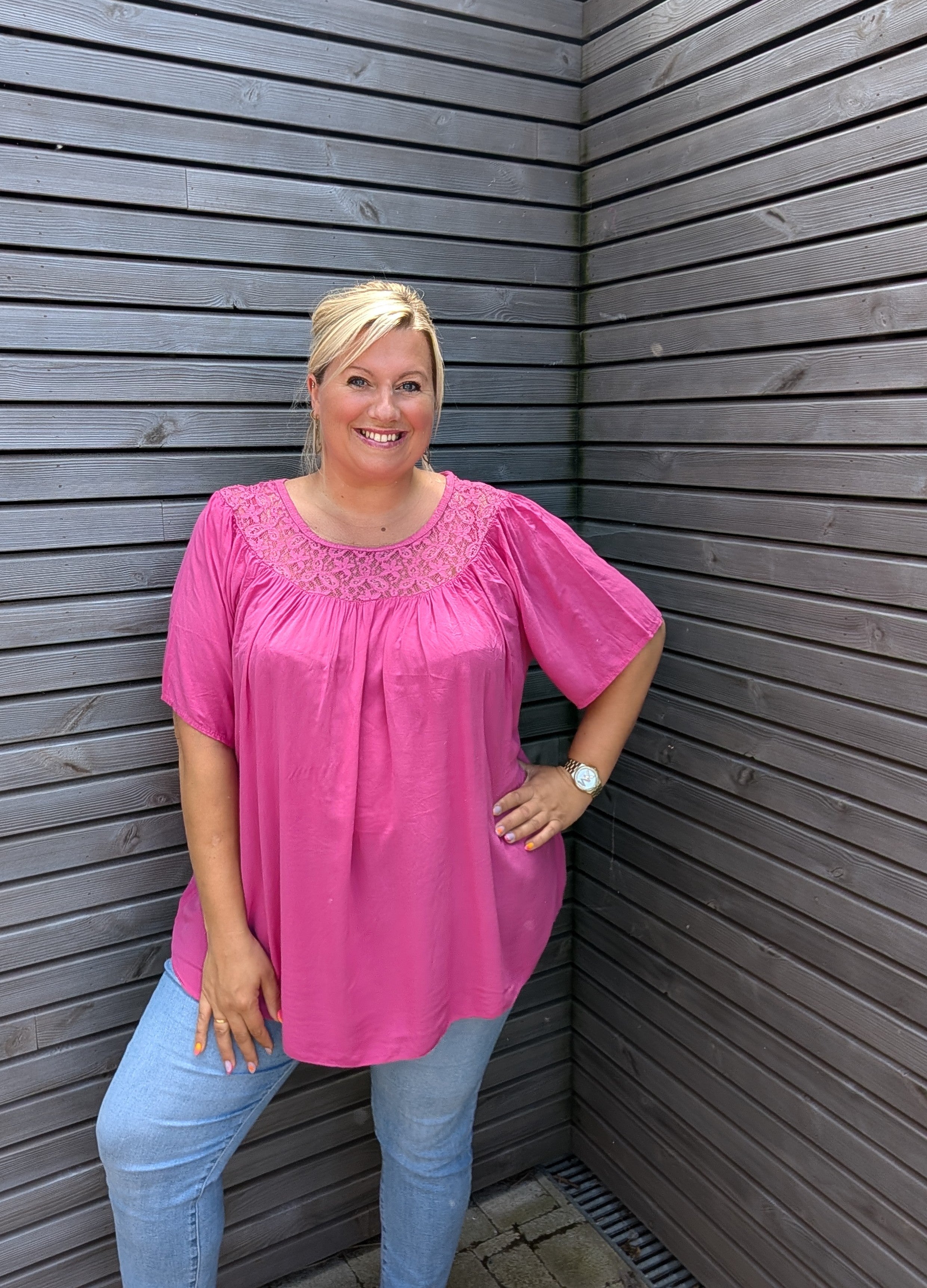 Blouse DENTELLE fushia
