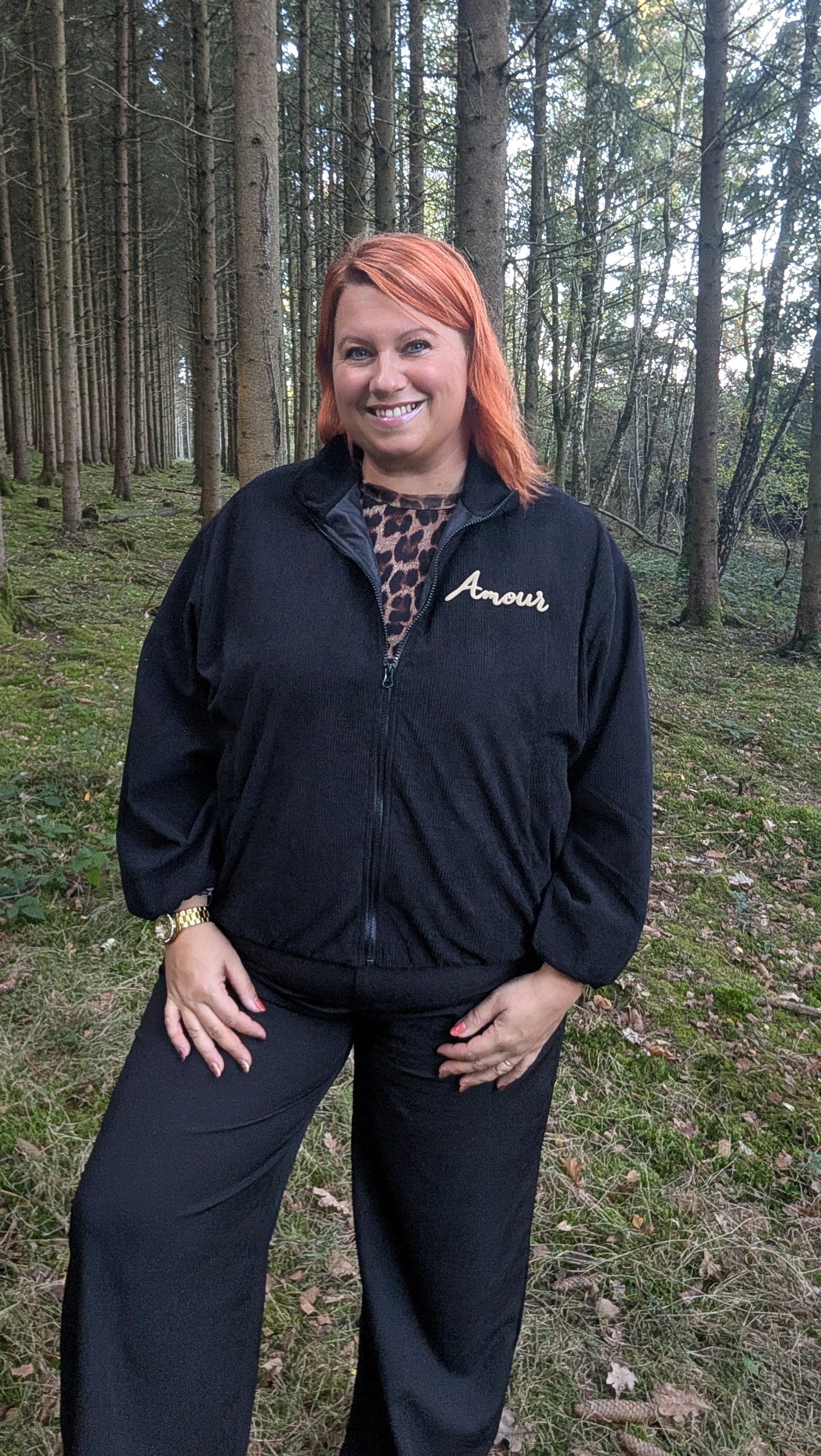 Veste en VELOURS noire