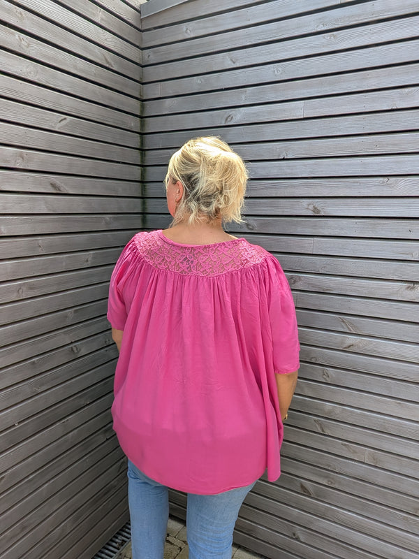 Blouse DENTELLE fushia