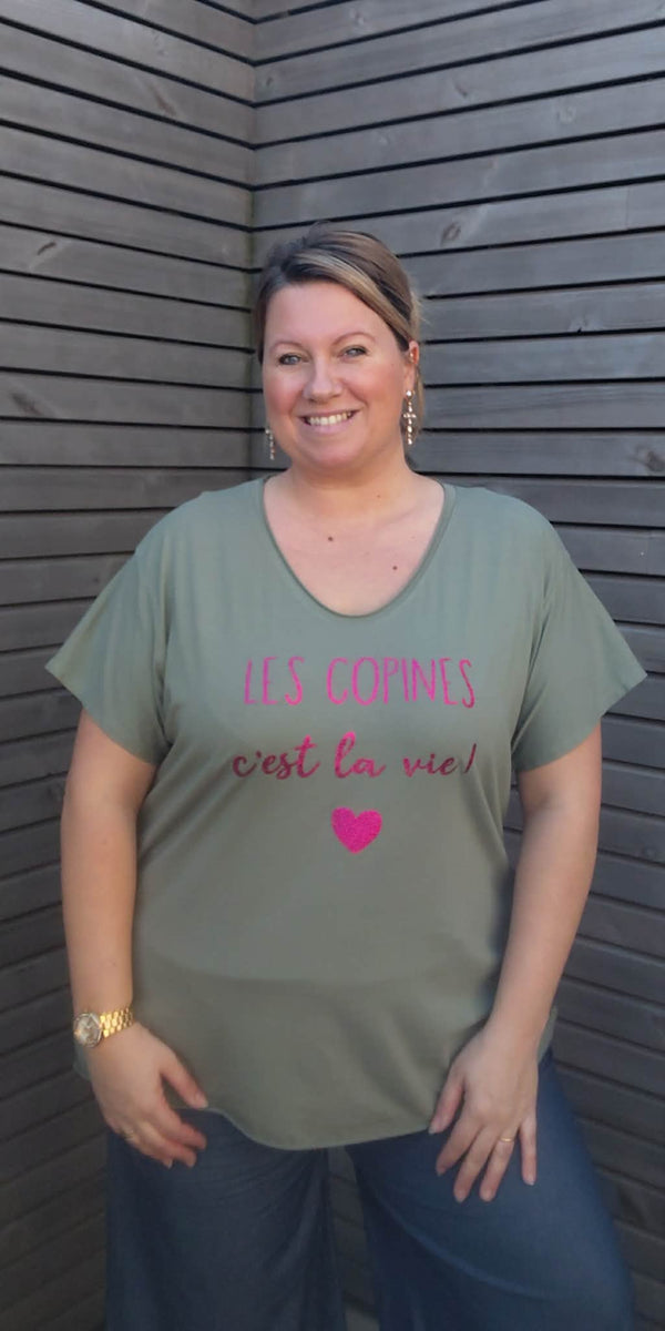 Tee shirt COPINE kaki