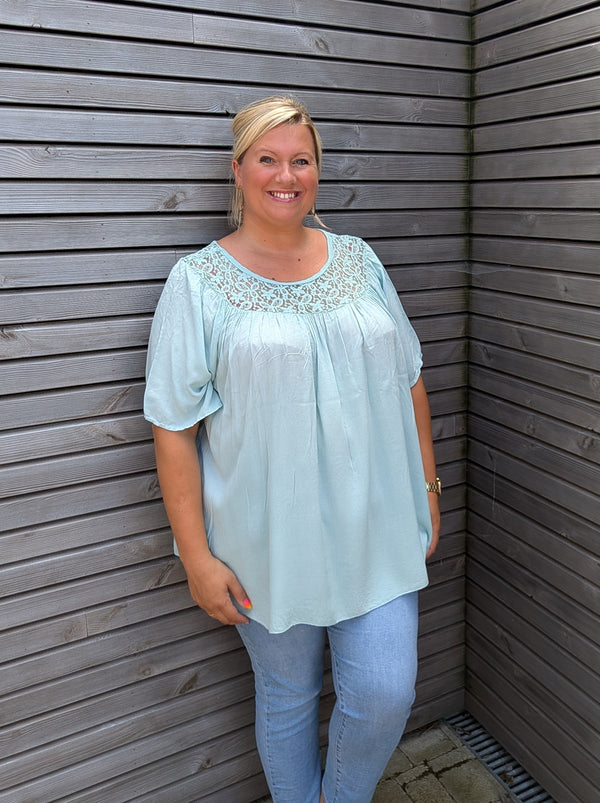 Blouse DENTELLE Turquoise