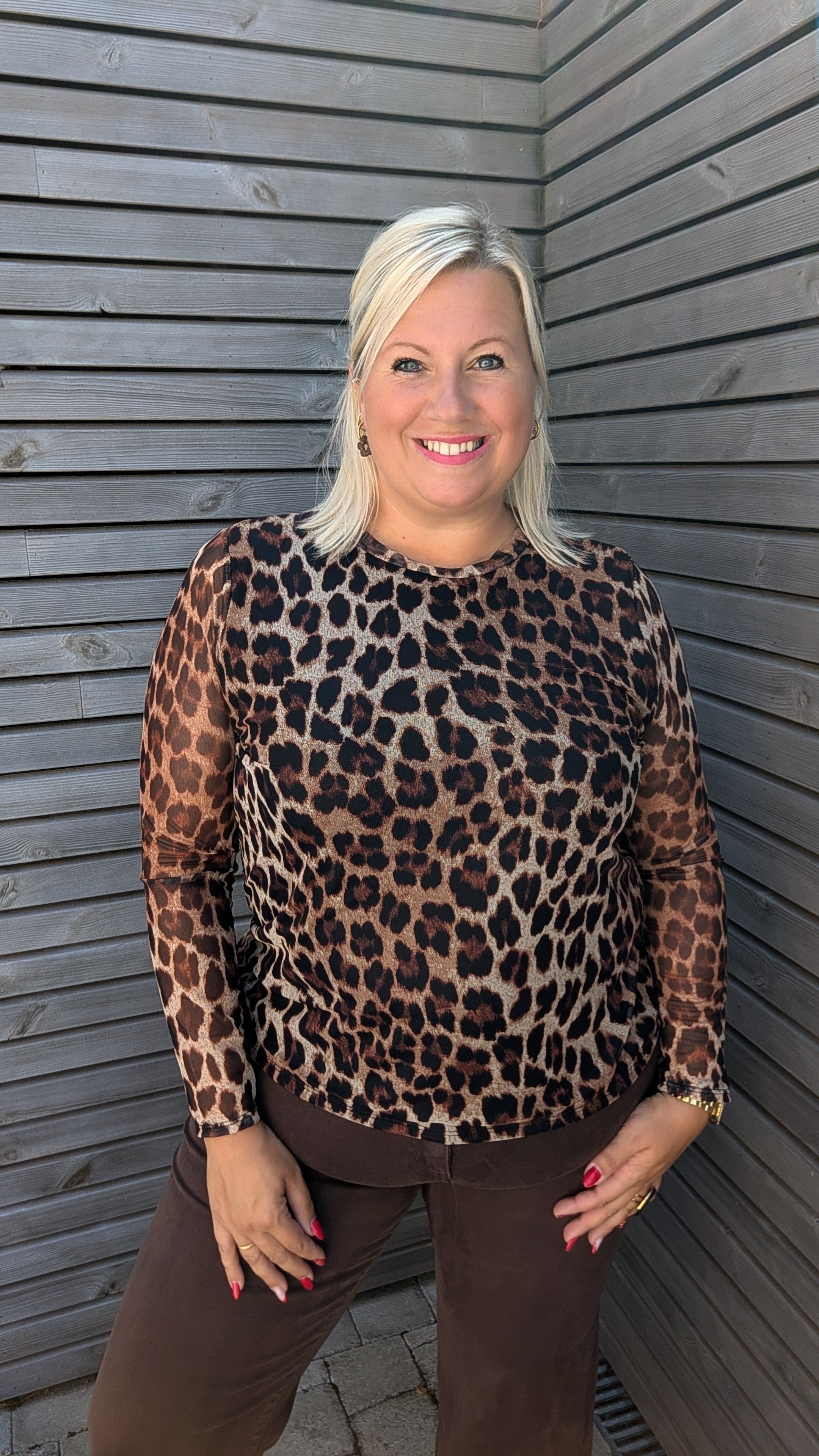 Blouse transparente LEOPARD
