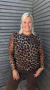 Blouse transparente LEOPARD