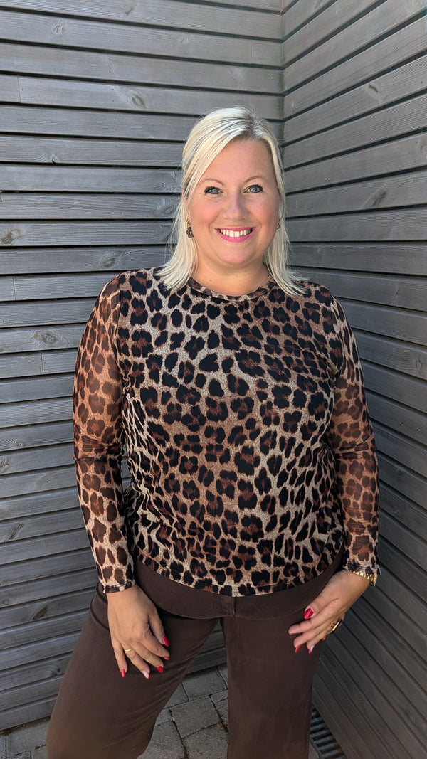 Blouse transparente LEOPARD