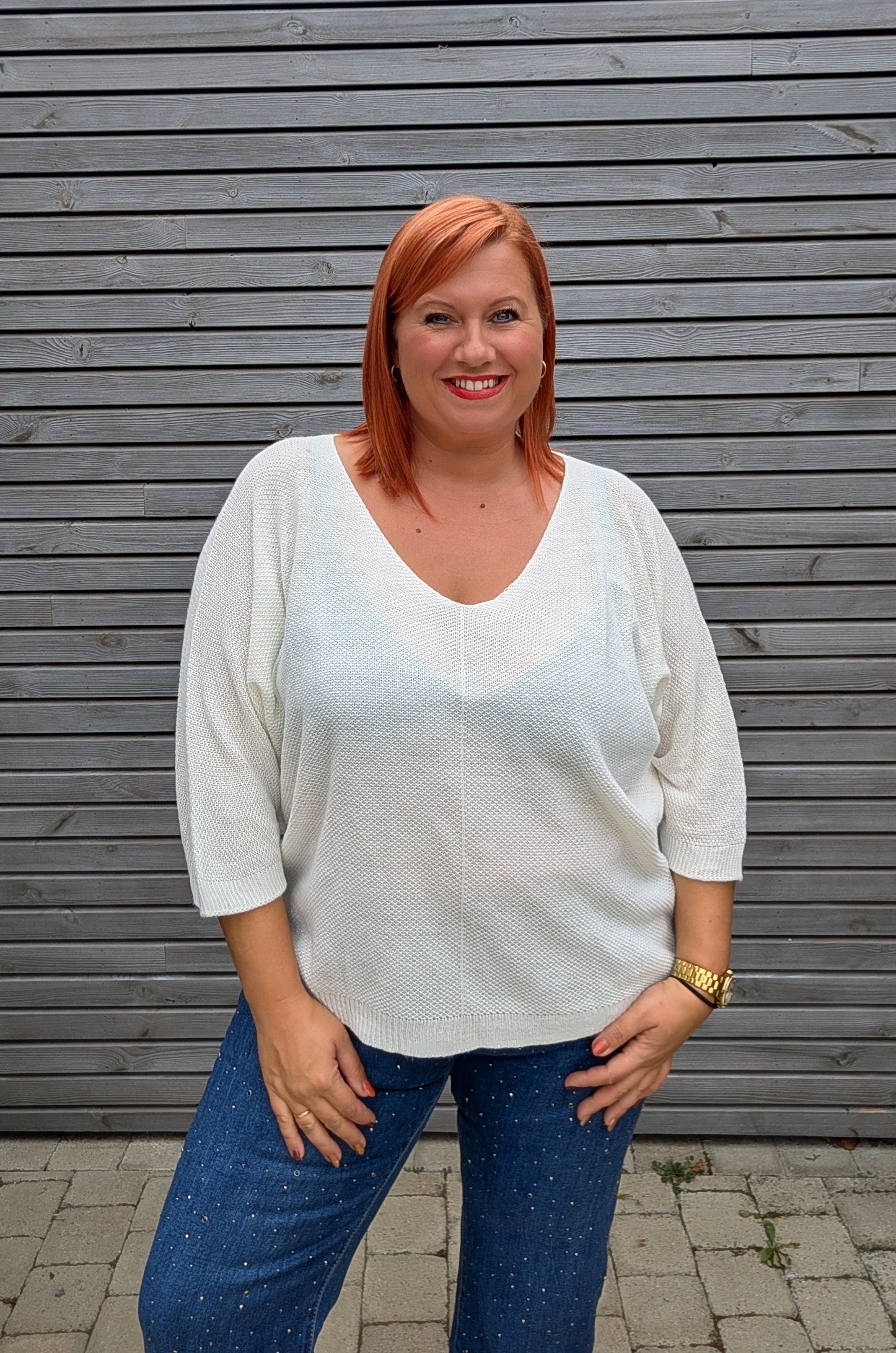 Pull HUGEL blanc