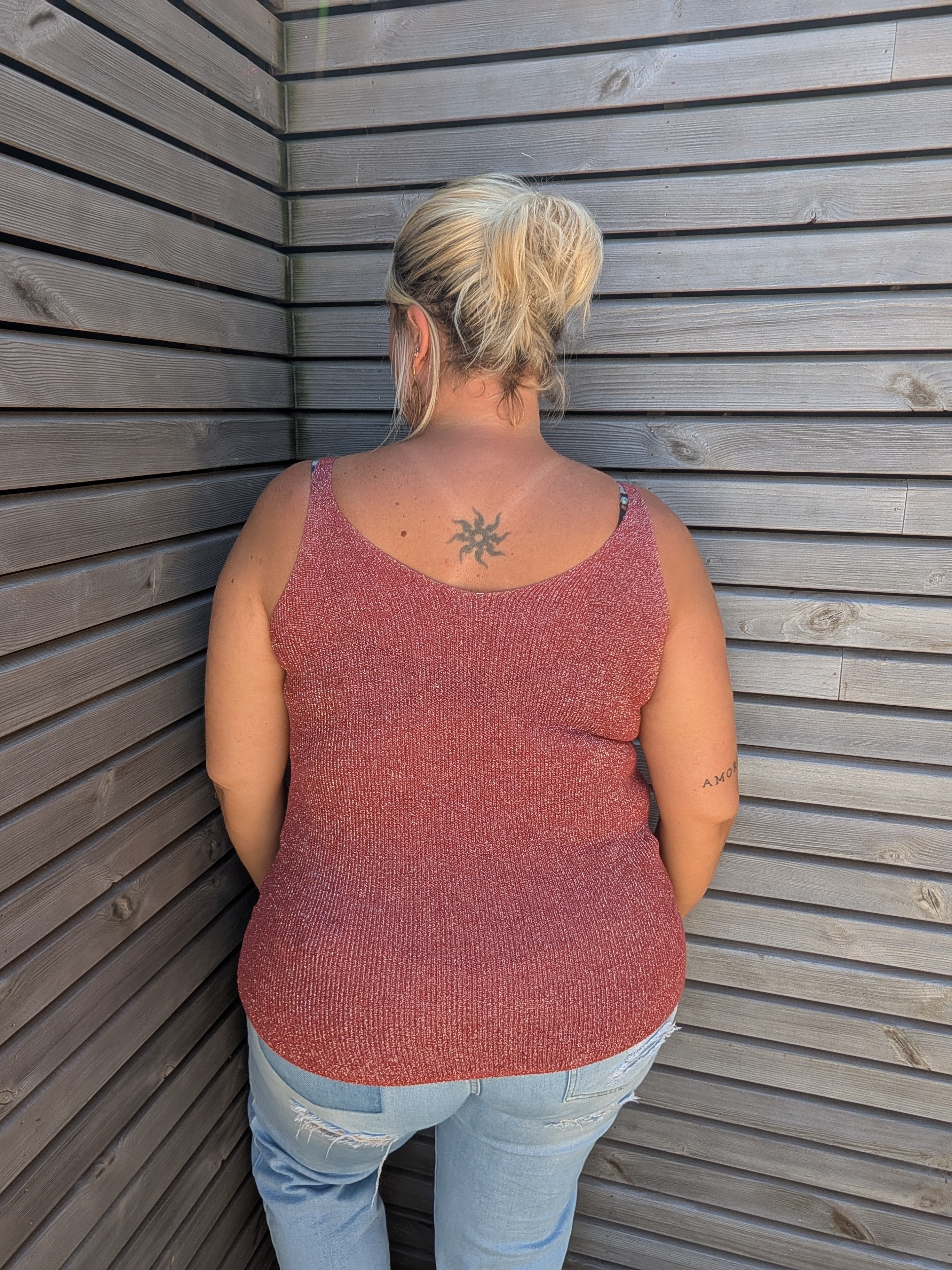 Top LUREX terracotta