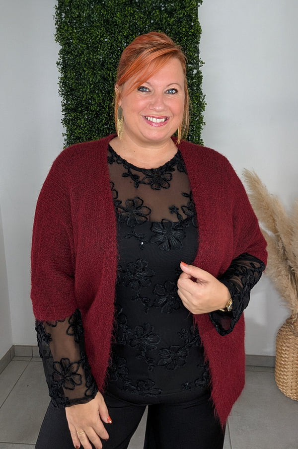 Gilet TREND bordeaux