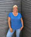 Blouse LUREX bleu