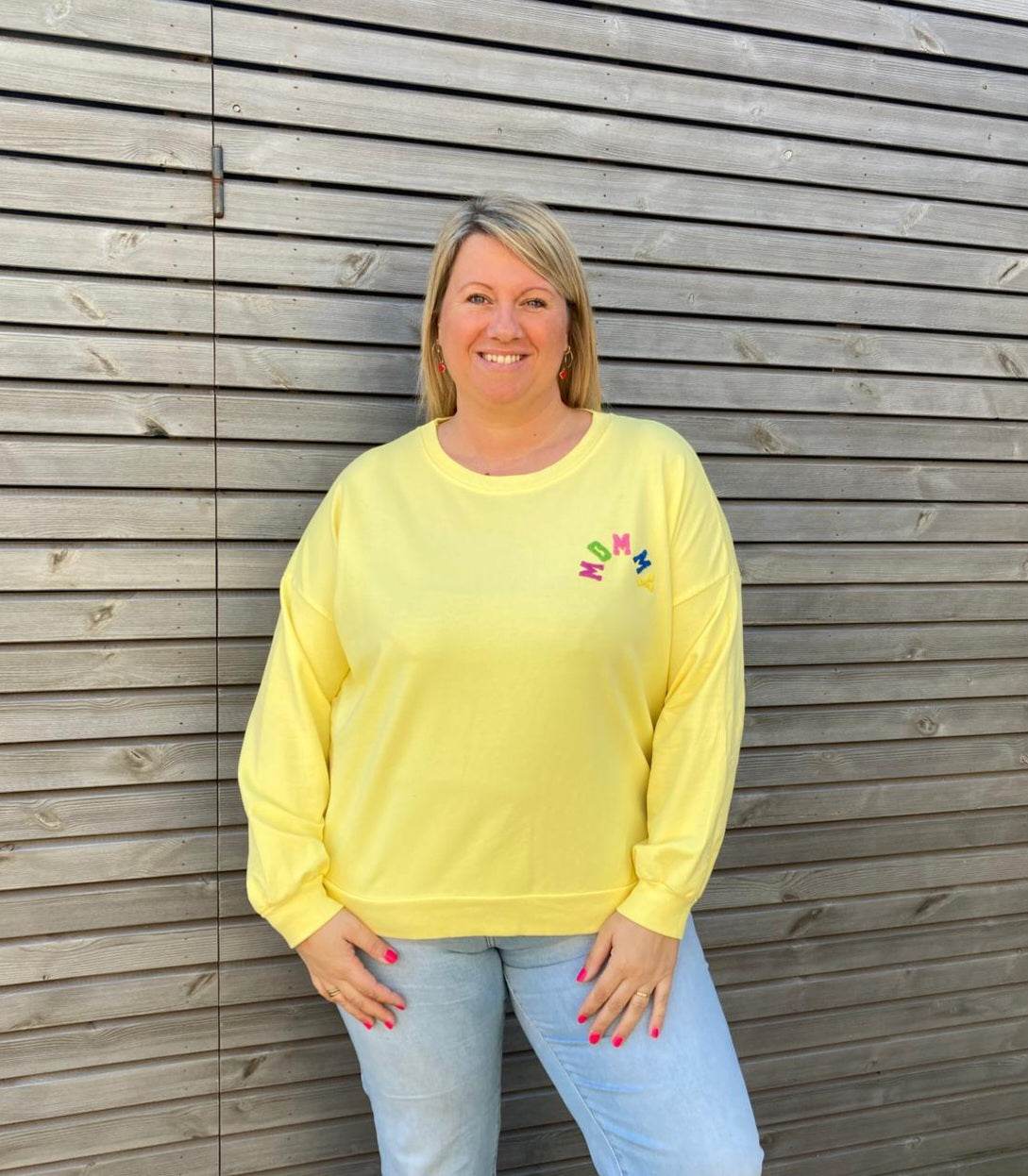 Sweat MOMMY jaune