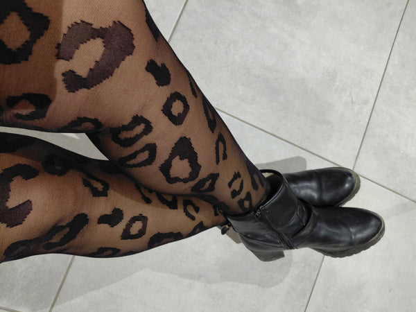 Collant grande taille LEOPARD