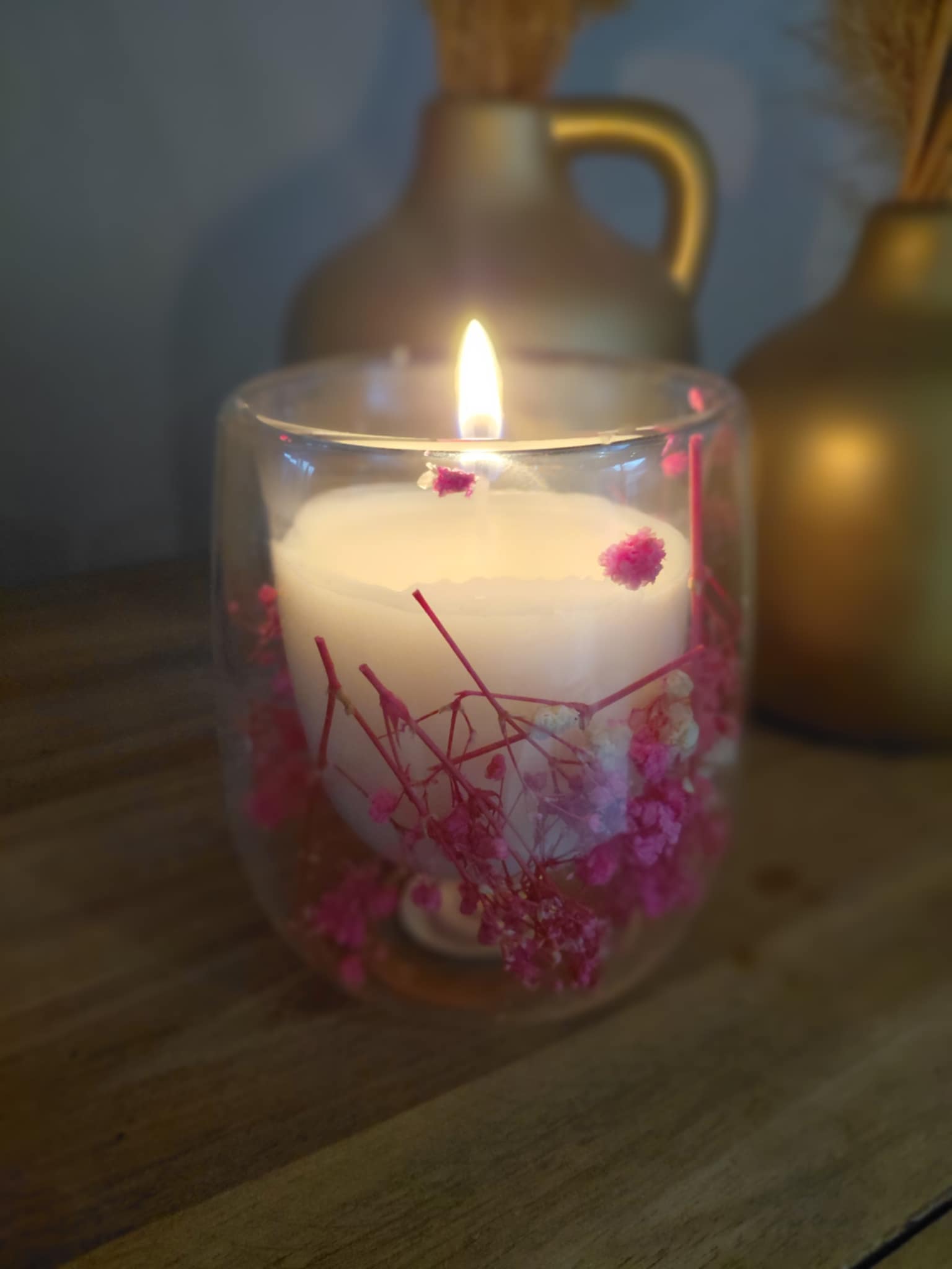 Bougie BOTANIQUE rose