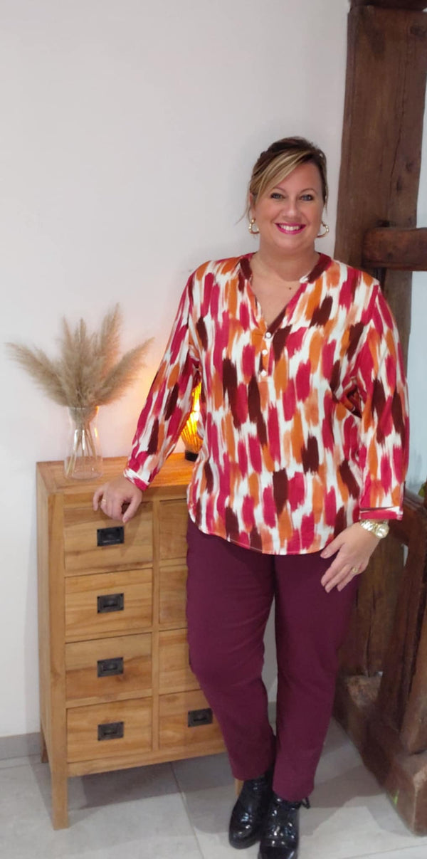Blouse SONIA bordeaux