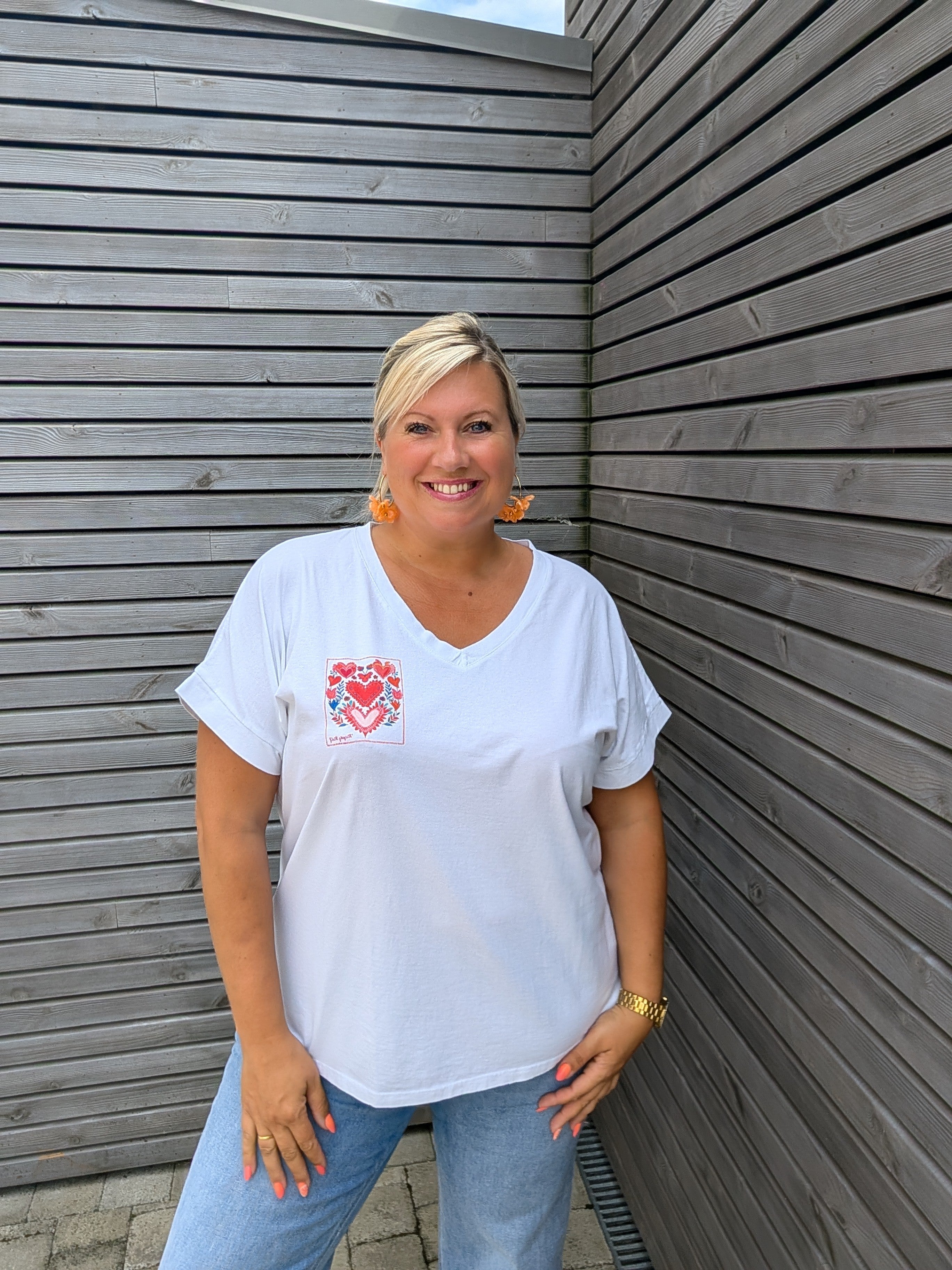 Tee shirt COEUR FLEURI