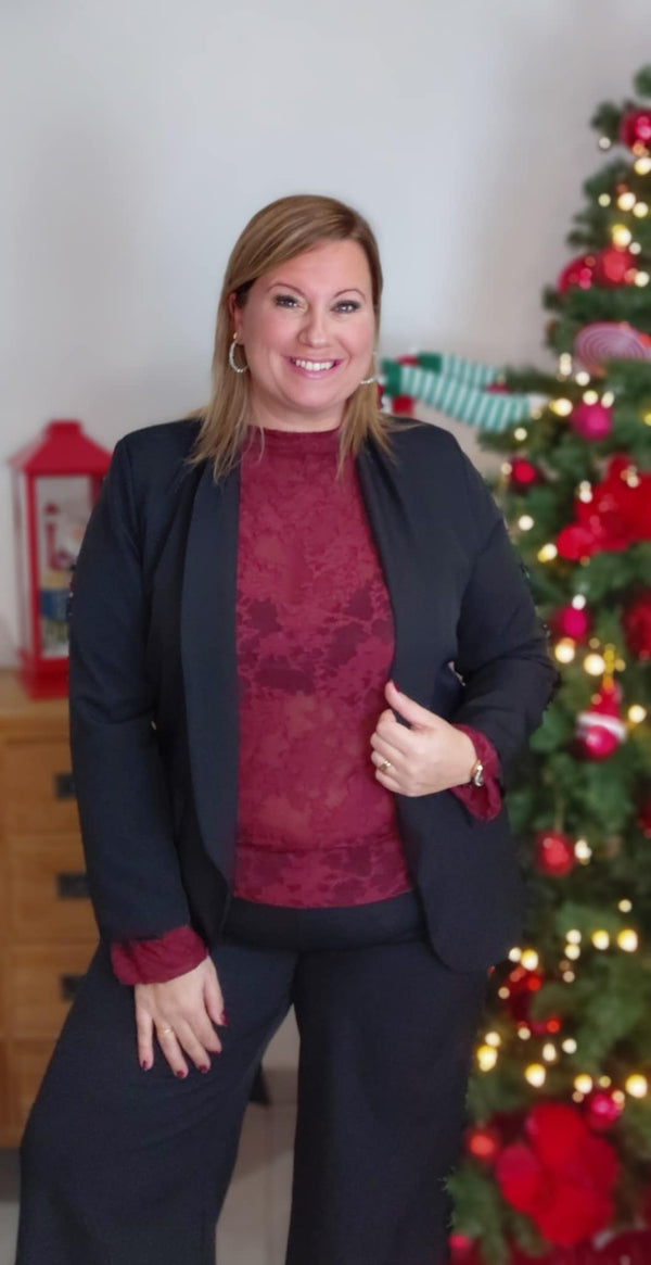 Blouse LOUISIA bordeaux