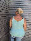 Top LUREX turquoise