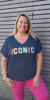 T shirt ICONIC marine