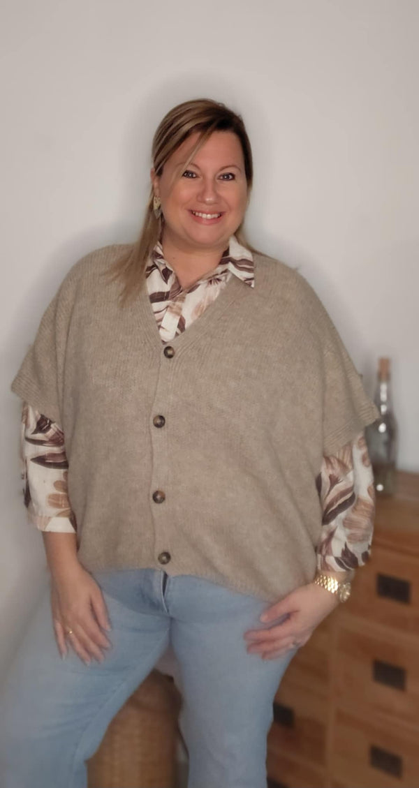 Gilet OLGA beige