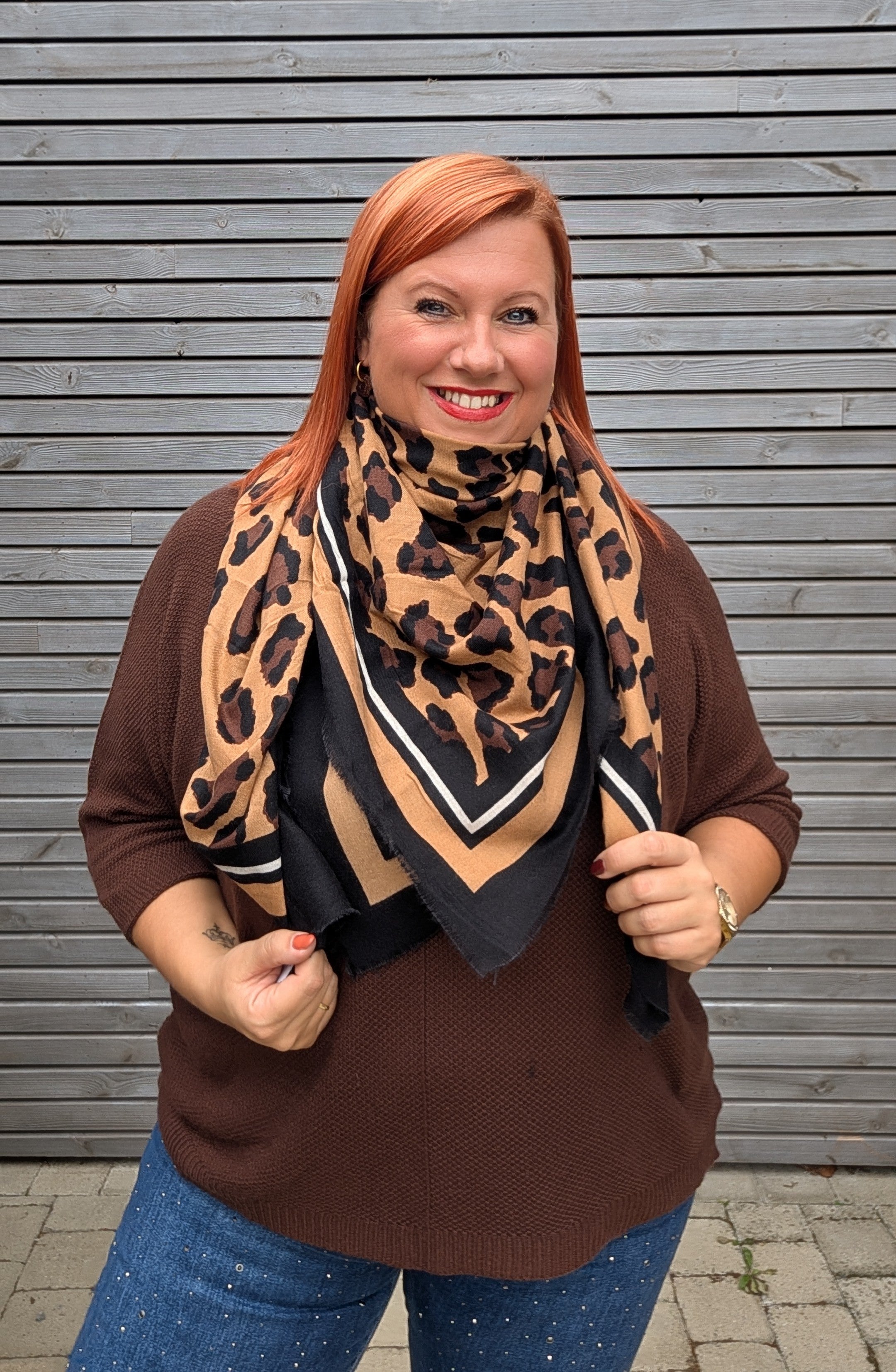 Foulard carré LEOPARD