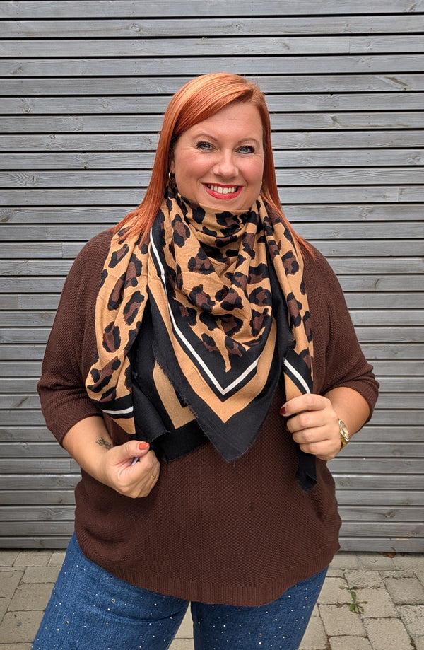 Foulard carré LEOPARD
