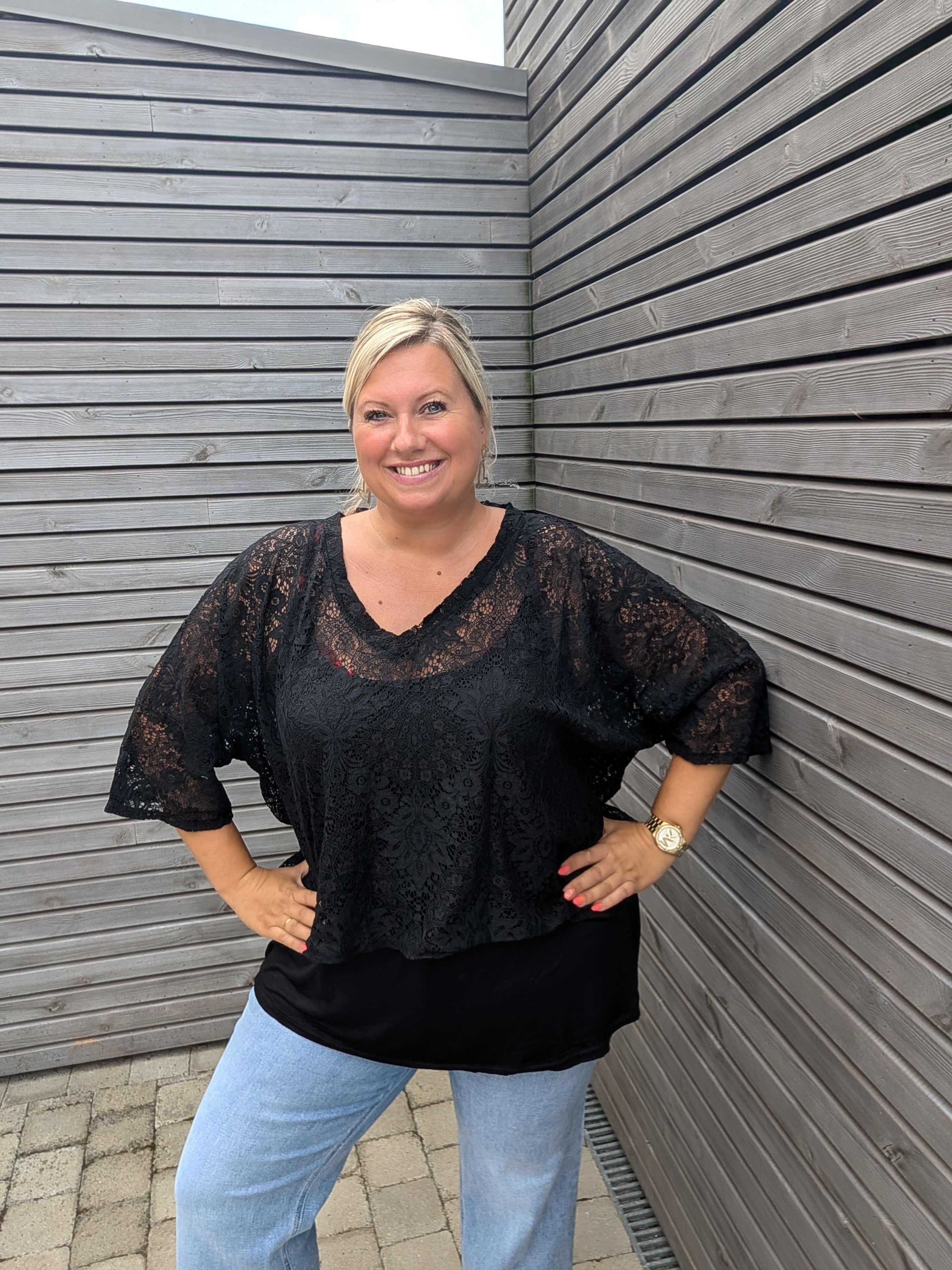 Blouse CROCHET noir