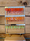 Boucles d'oreilles FLEURS fluo