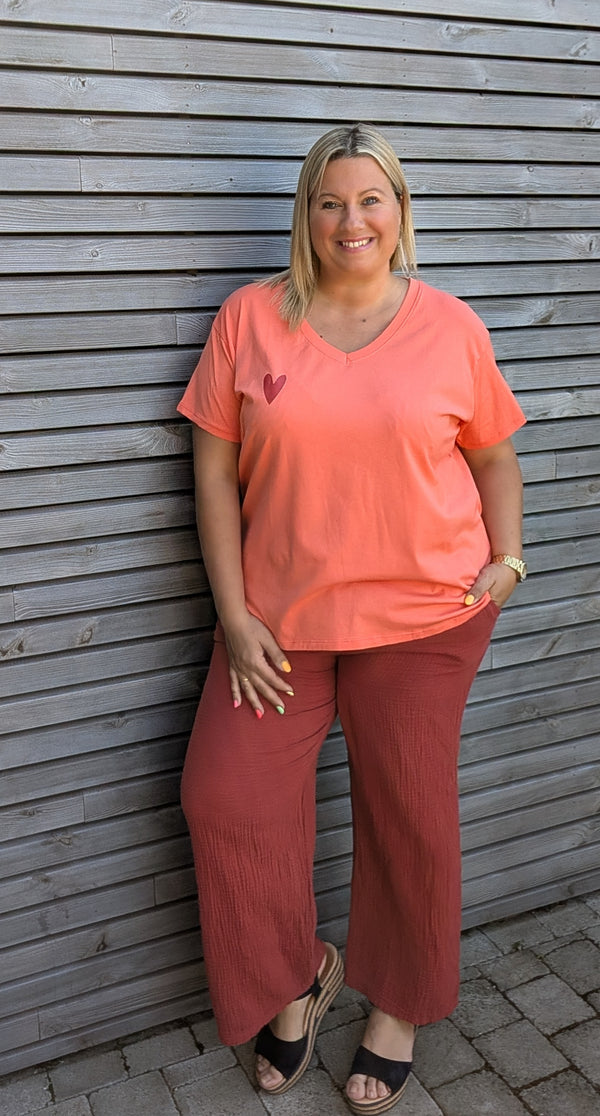 Pantalon TYA terracotta