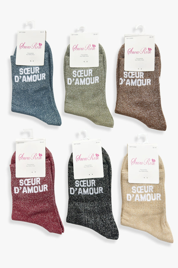 Chaussette à paillettes ADULTE