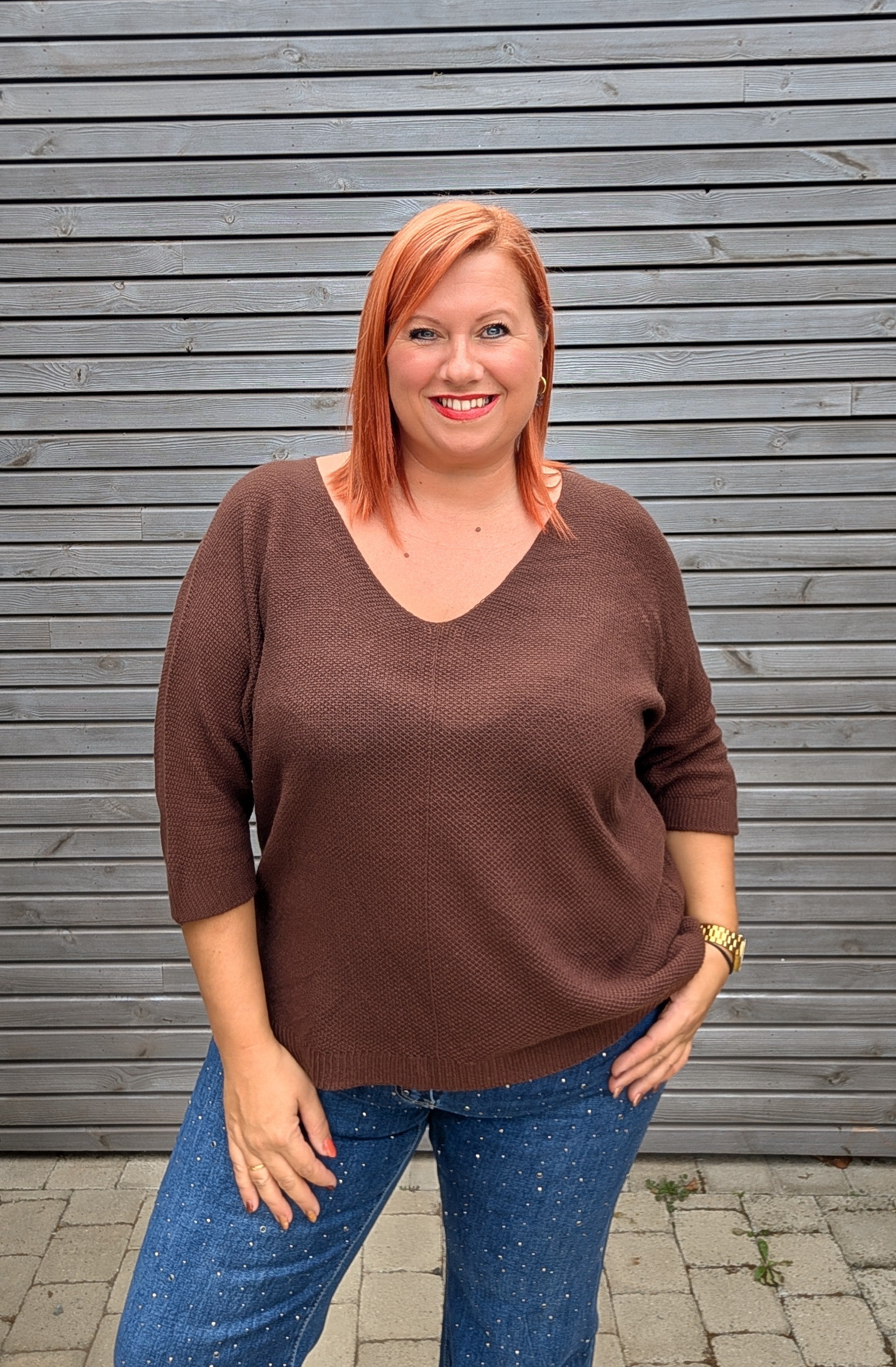 Pull HUGEL chocolat