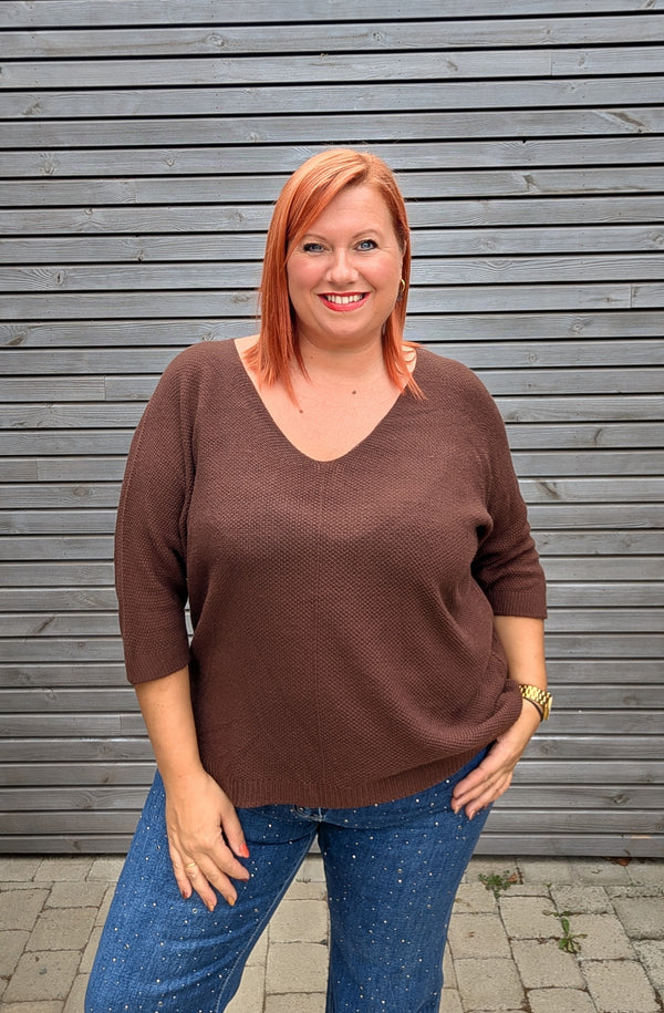 Pull HUGEL chocolat