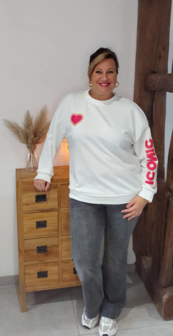 Pull ICONIC blanc