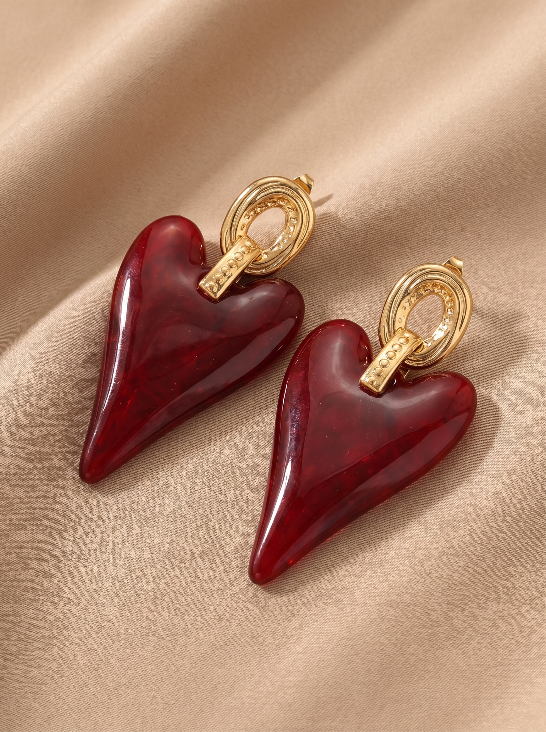 Boucles d'oreilles KIO bordeaux