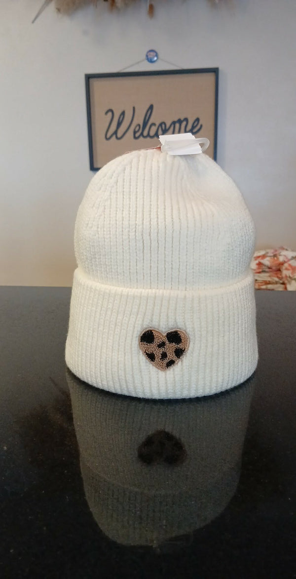 Bonnet LEOPARD blanc