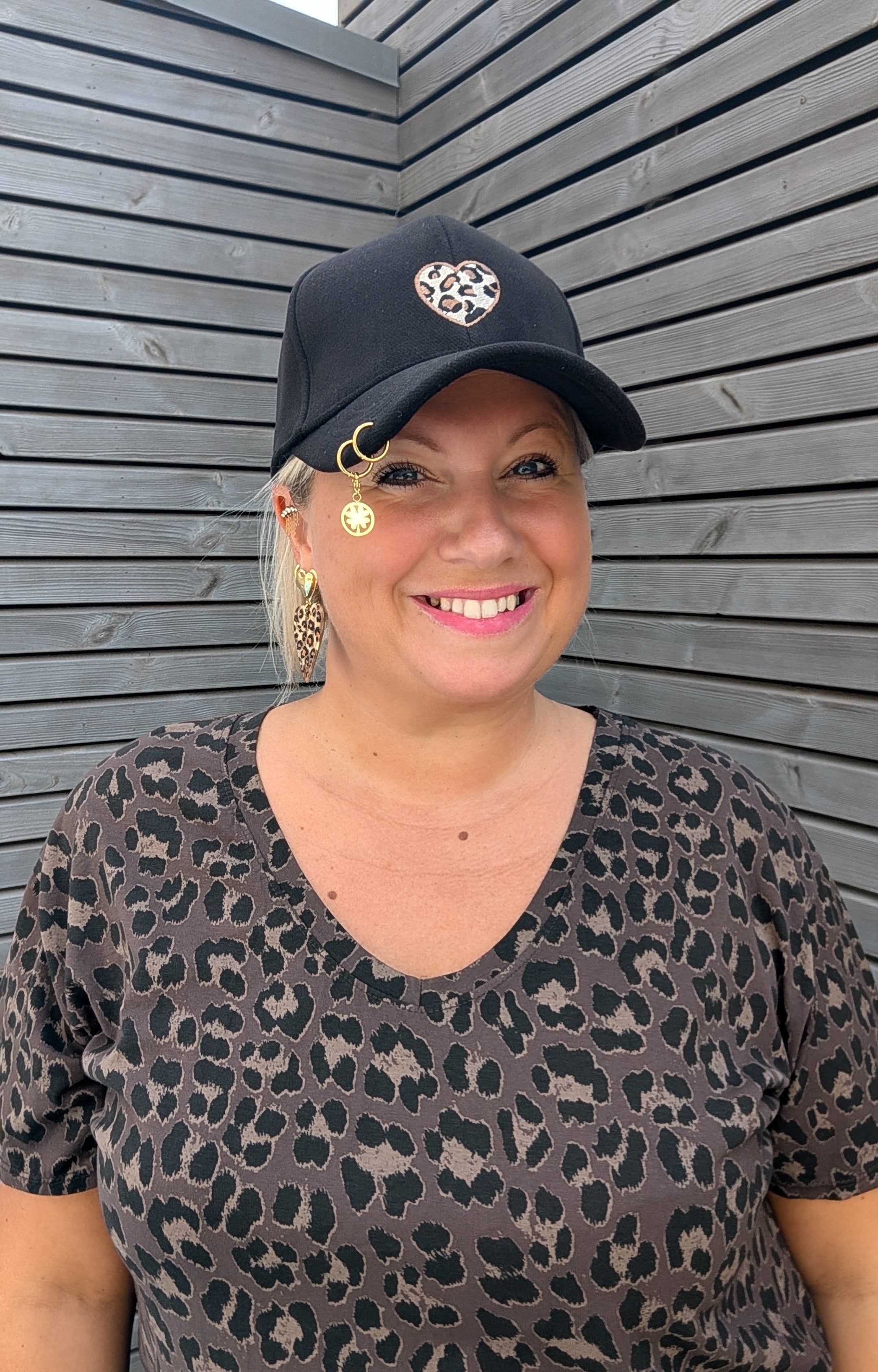 Casquette COEUR Léopard