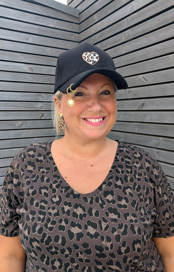Casquette COEUR Léopard
