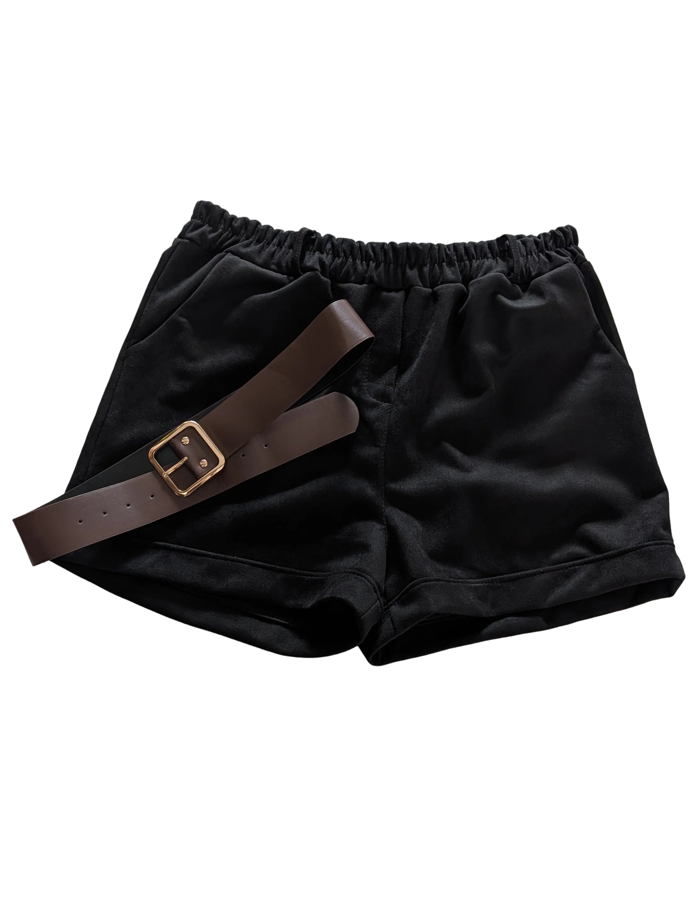 Short en DAIM noir