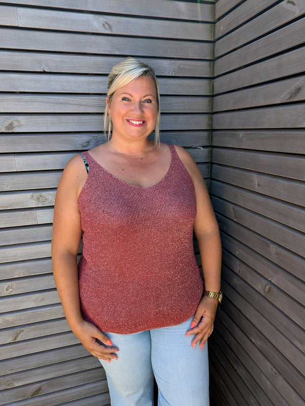 Top LUREX terracotta