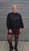 Short en DAIM mathilda bordeaux