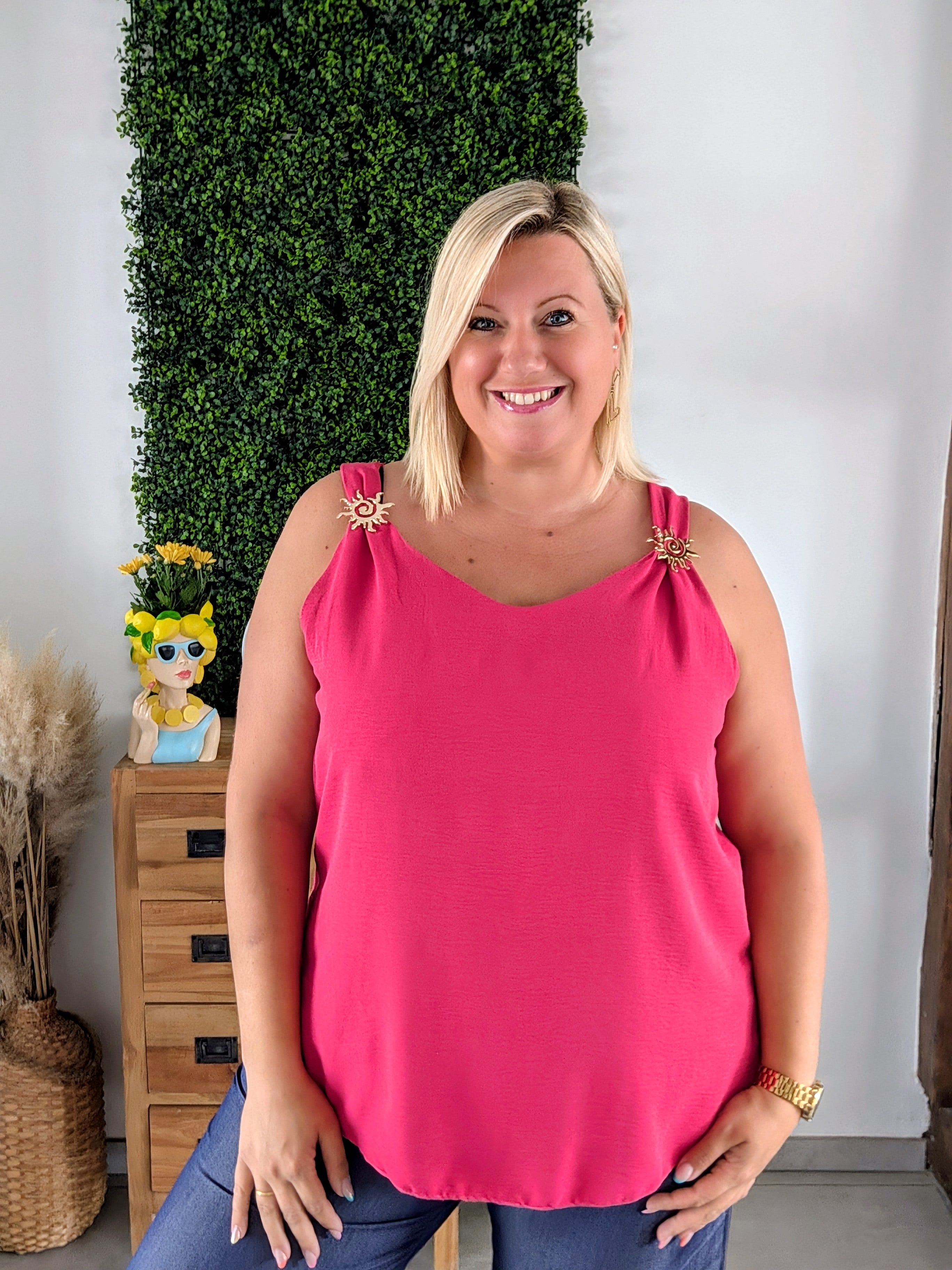 Blouse SOLEIL fushia