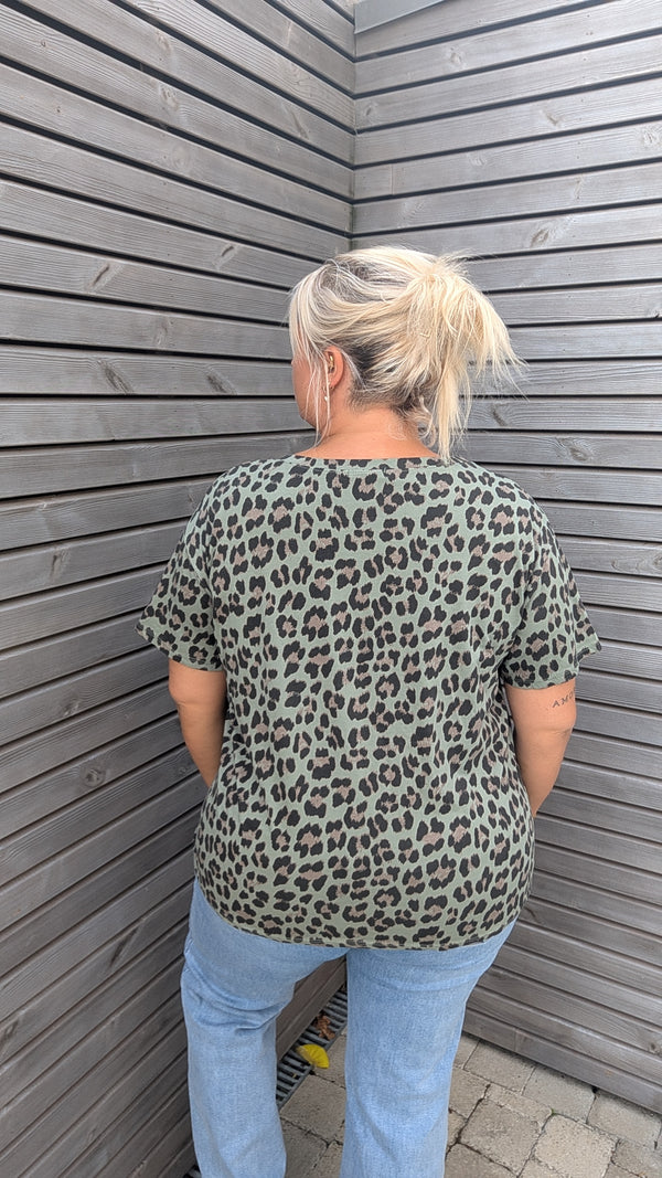 Tee shirt LEOPARD kaki