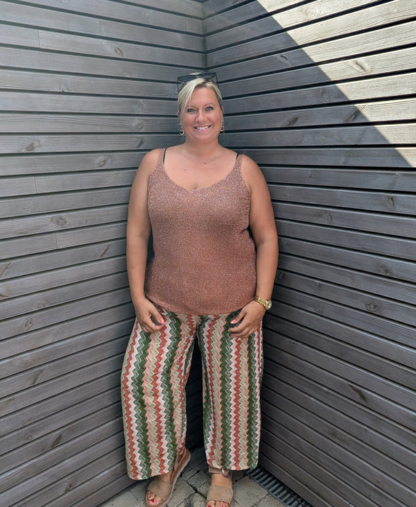 Top LUREX terracotta