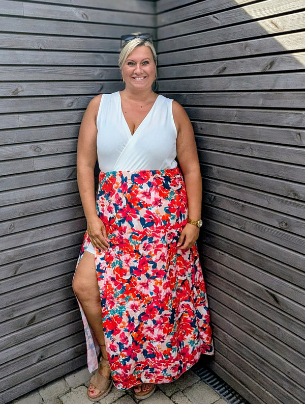 Combishort / robe IBIZA blanche