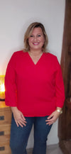 Blouse CLOTHILDE rouge