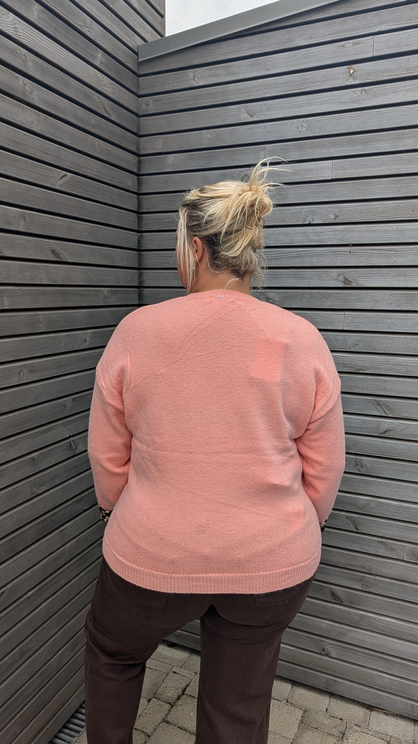 Pull ICONIC léopard saumon