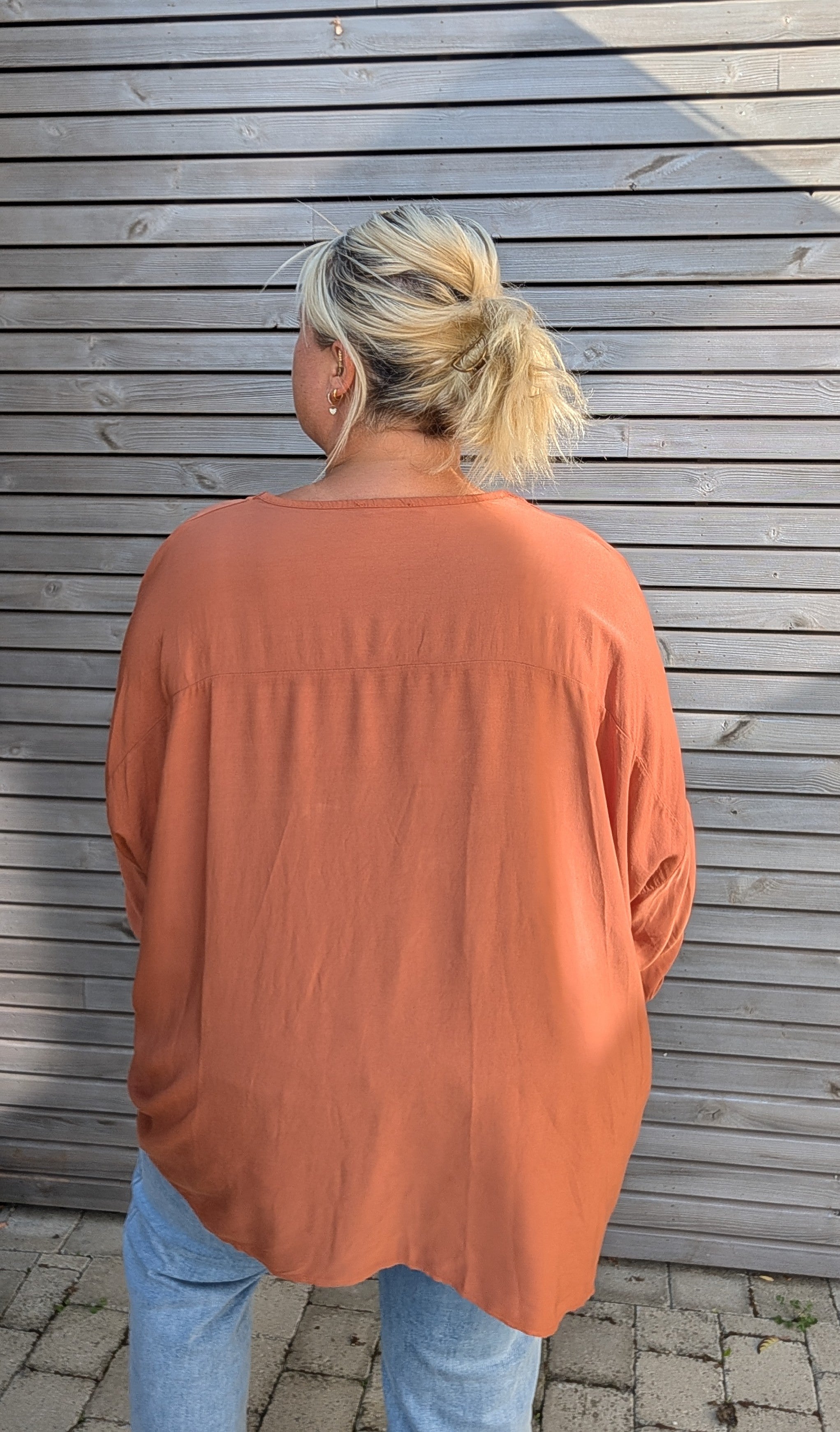 Blouse PLUS léopard rouille
