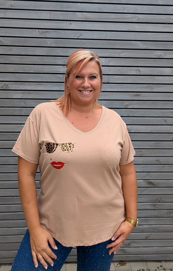 Tee shirt BE beige